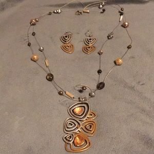Chico’s Necklace & Matching Earrings